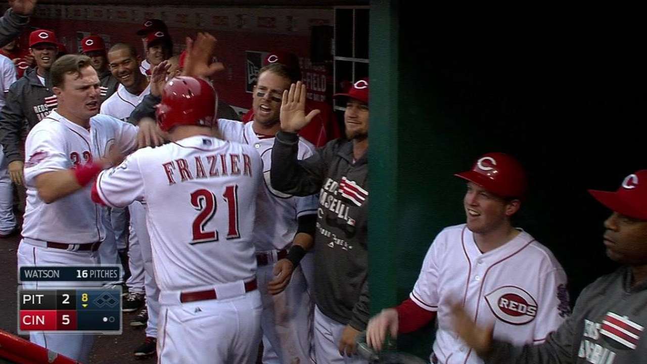 Frazier's three-run blast