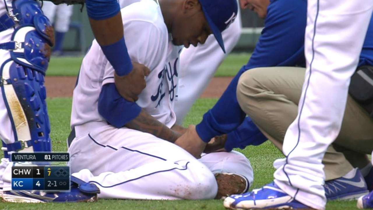 Ventura exits opener in 7th with thumb cramp
