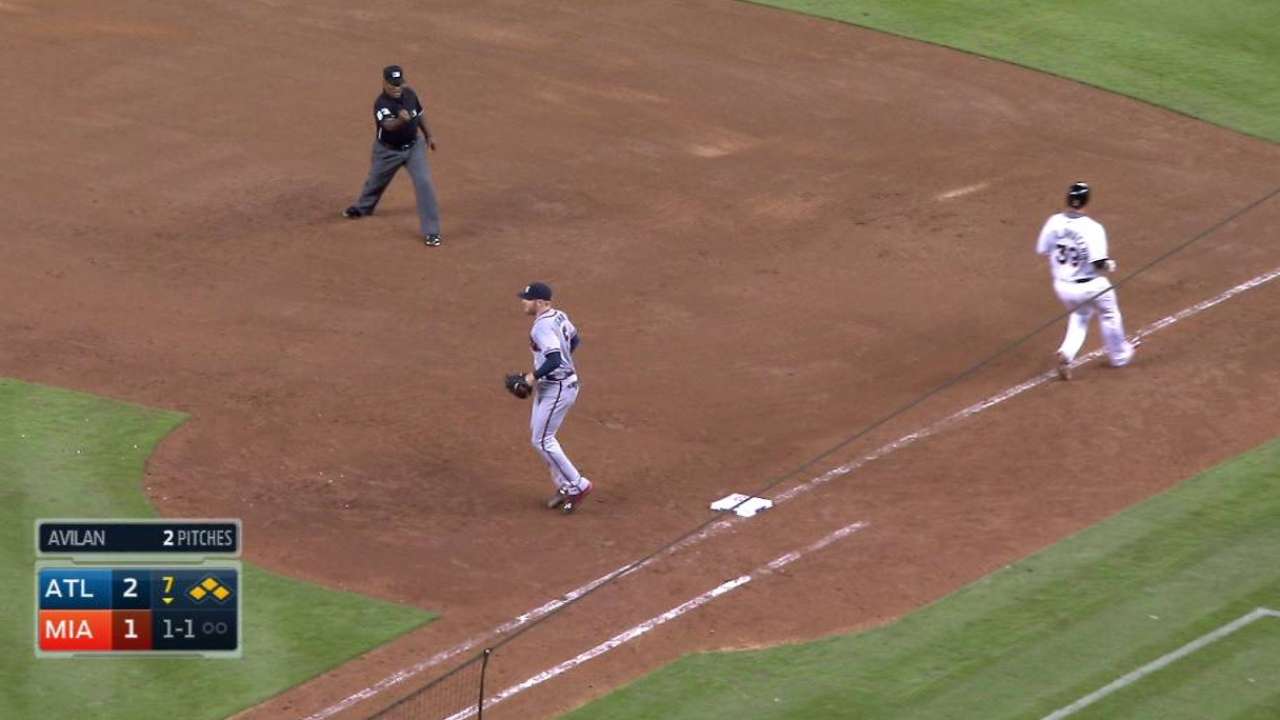 Teheran, Braves rain on Marlins' Opening Day