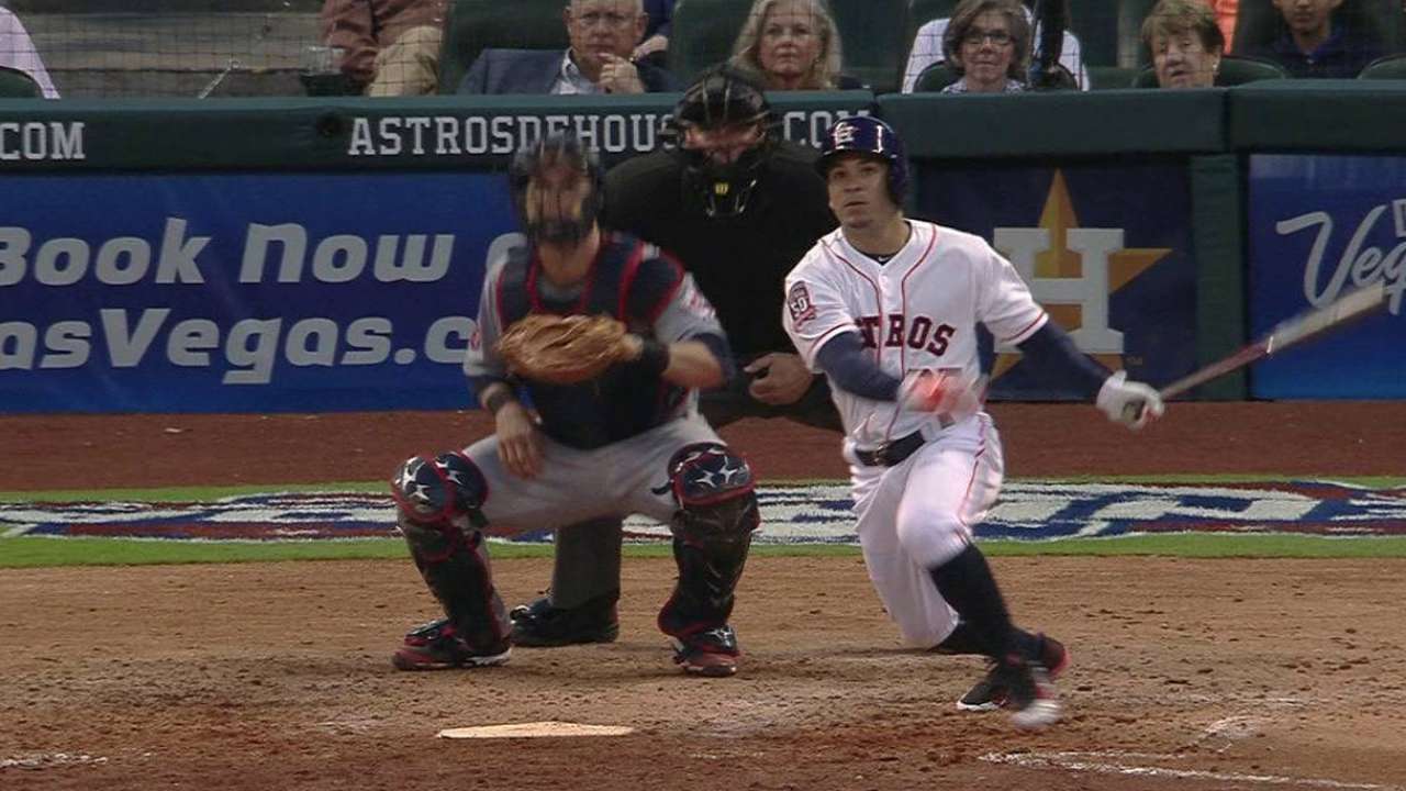 Altuve ignites rally against Kluber with bat, legs