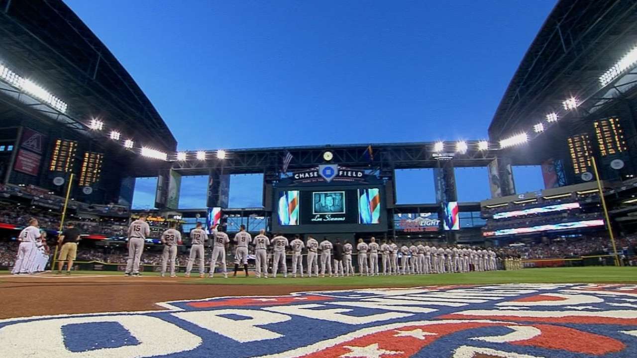 Simmons honored at Chase Field