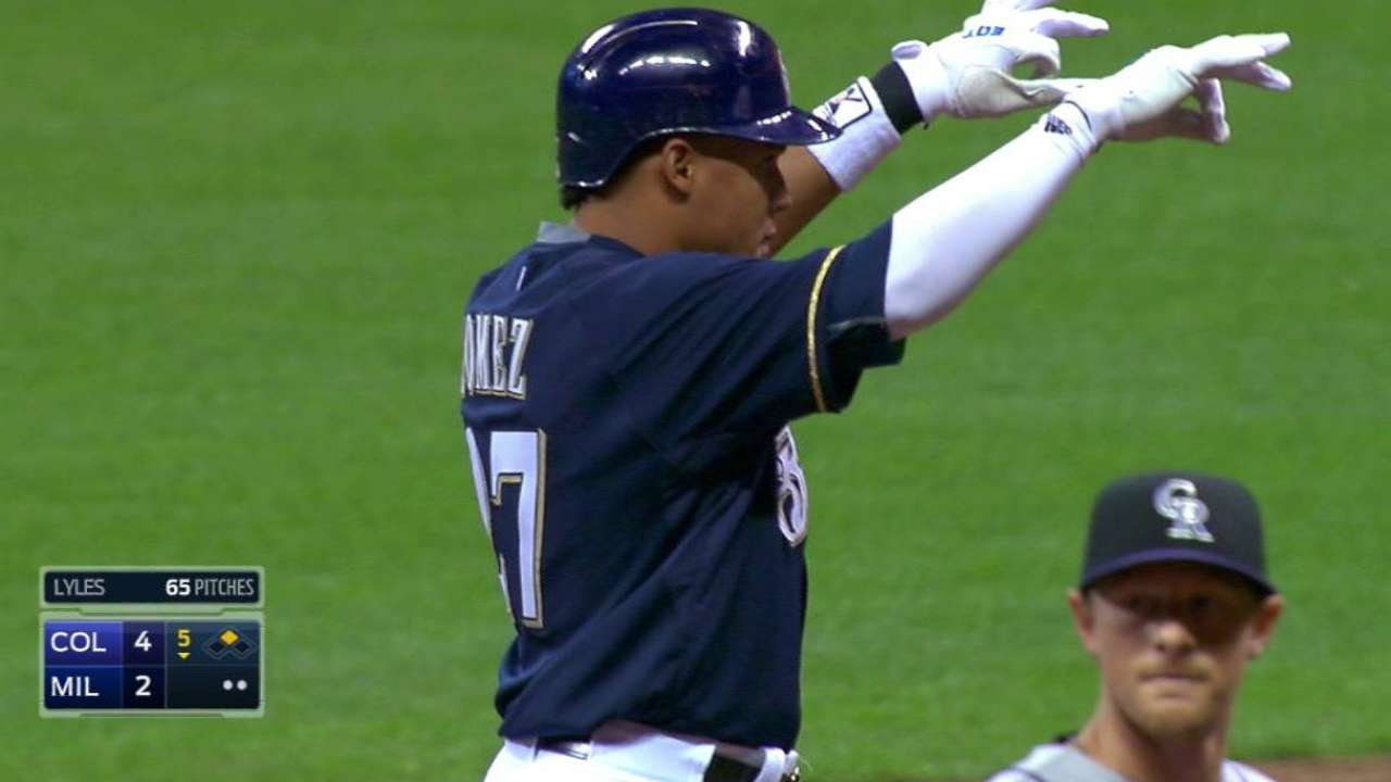 C. Gomez's RBI double