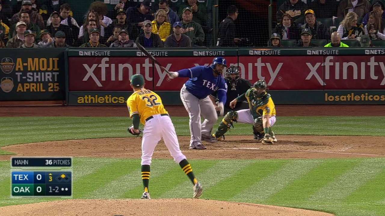 Fielder remolca dos y Rangers ganan en Oakland