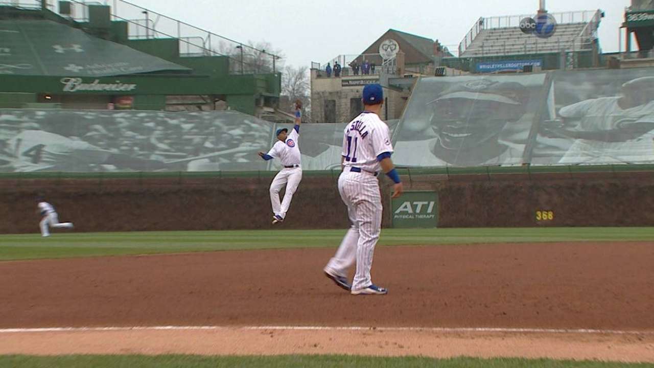 Castro's leaping catch