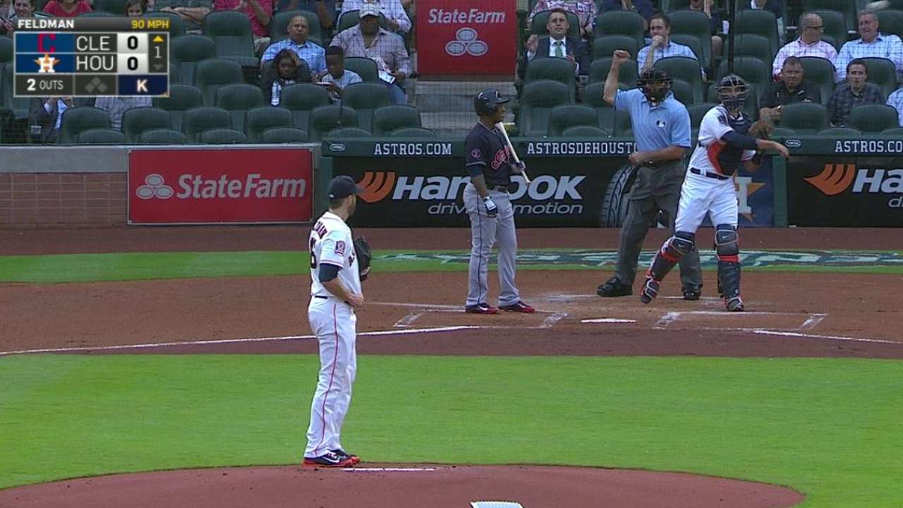 Feldman strikes out Ramirez