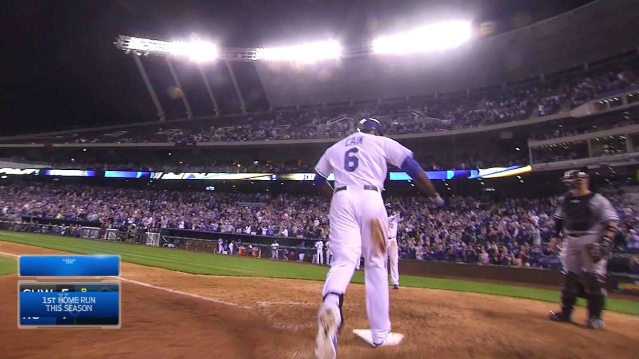 Cain's big two-run homer