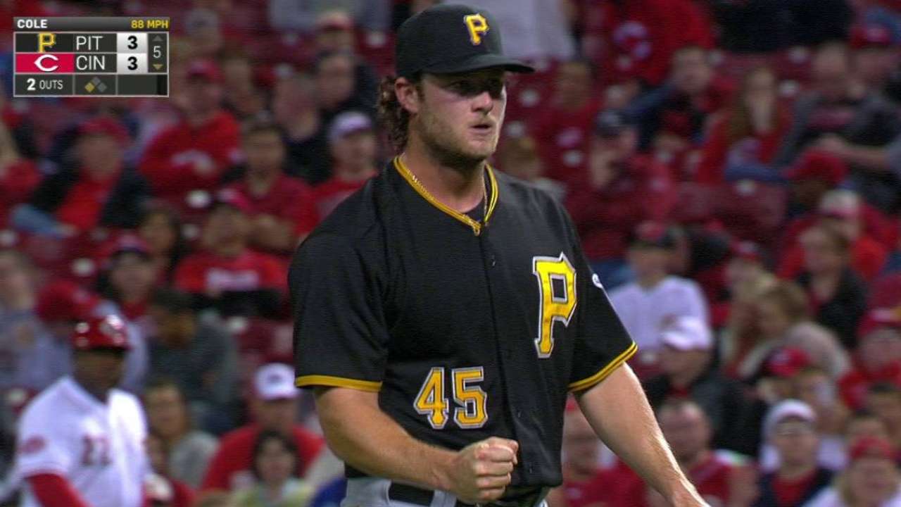 Cole finishes strong on up-and-down night