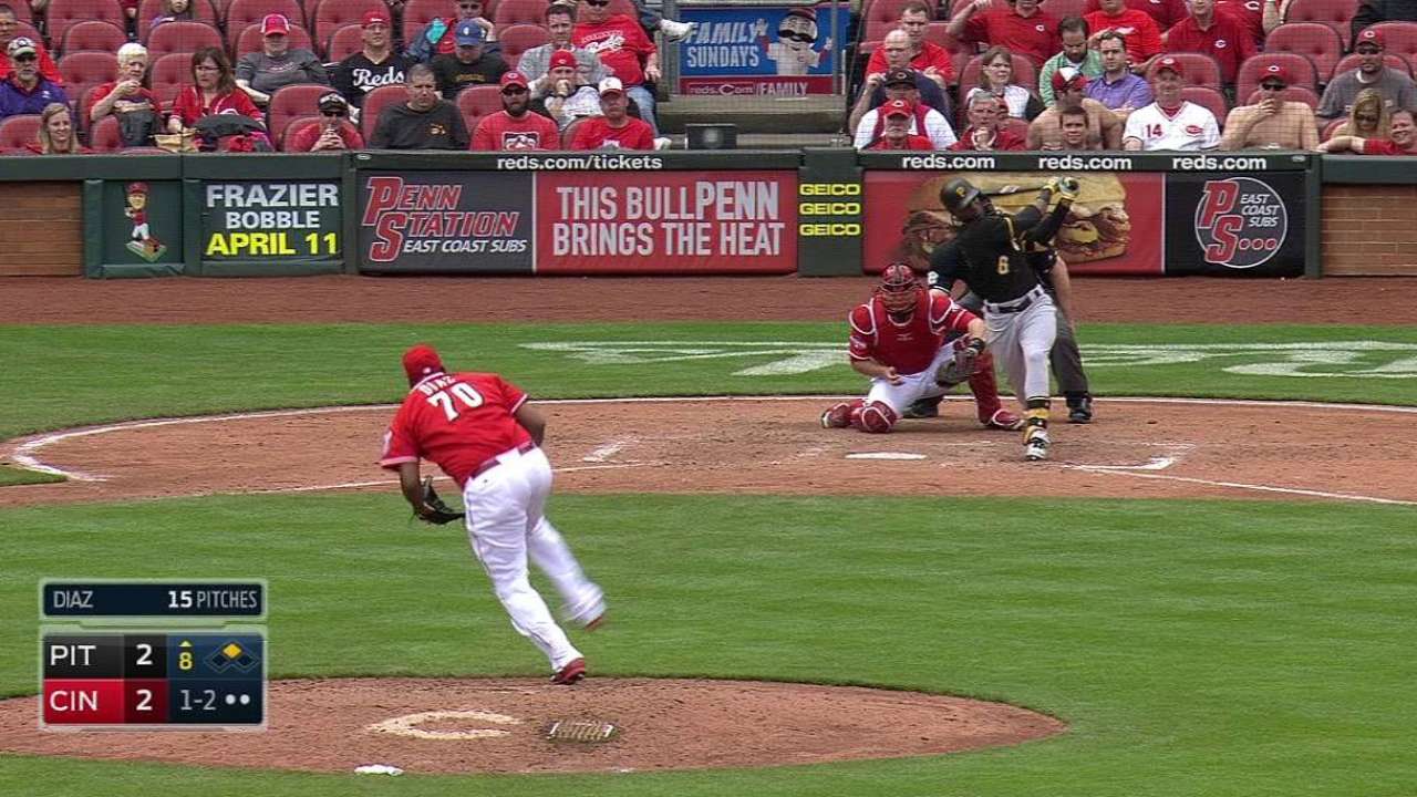 Diaz making case to be Reds permanent setup man