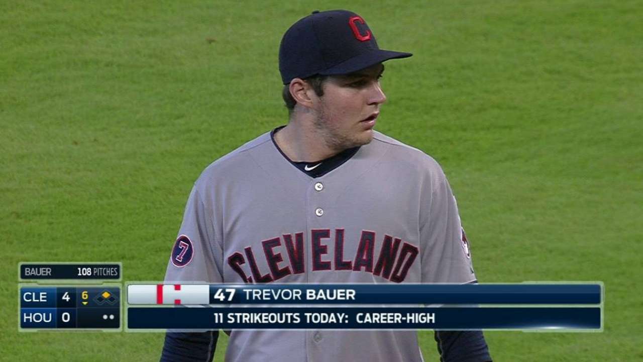 Bauer's career-high 11th K