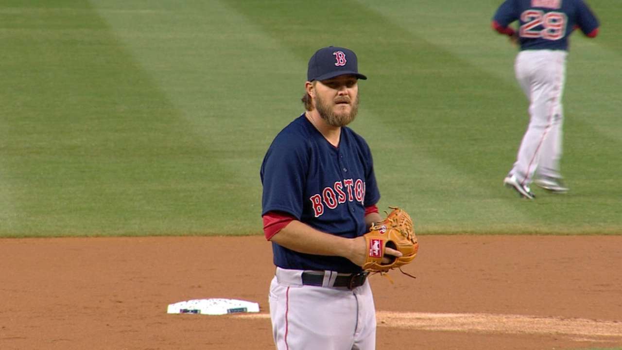 Miley's Red Sox debut