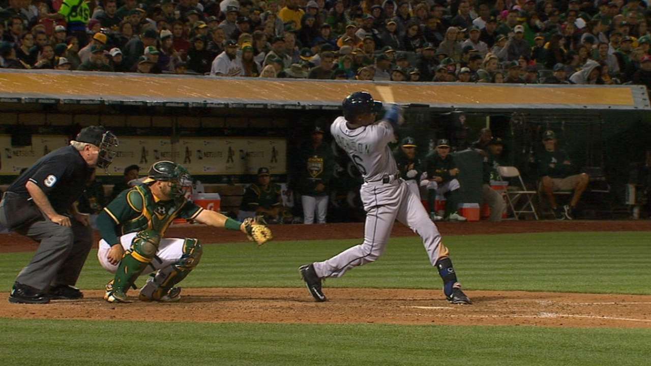 Jackson's two-hit night