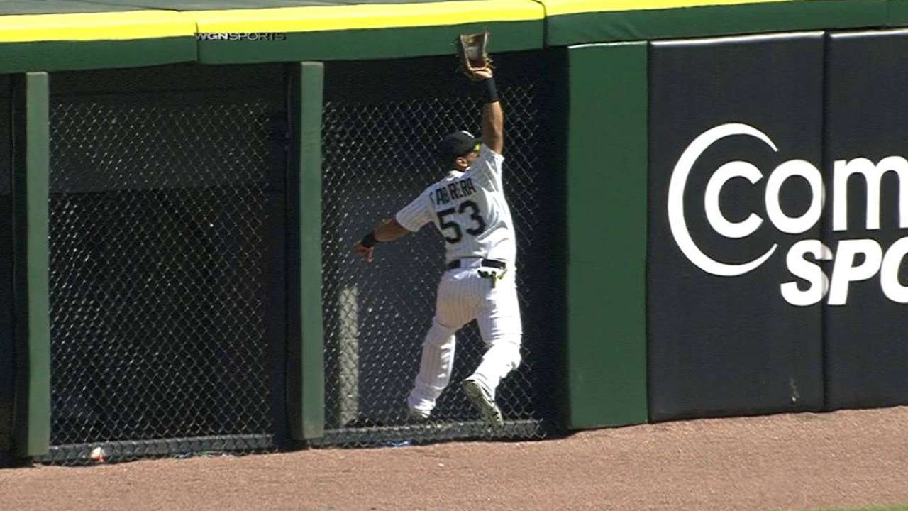 Cabrera's jumping grab