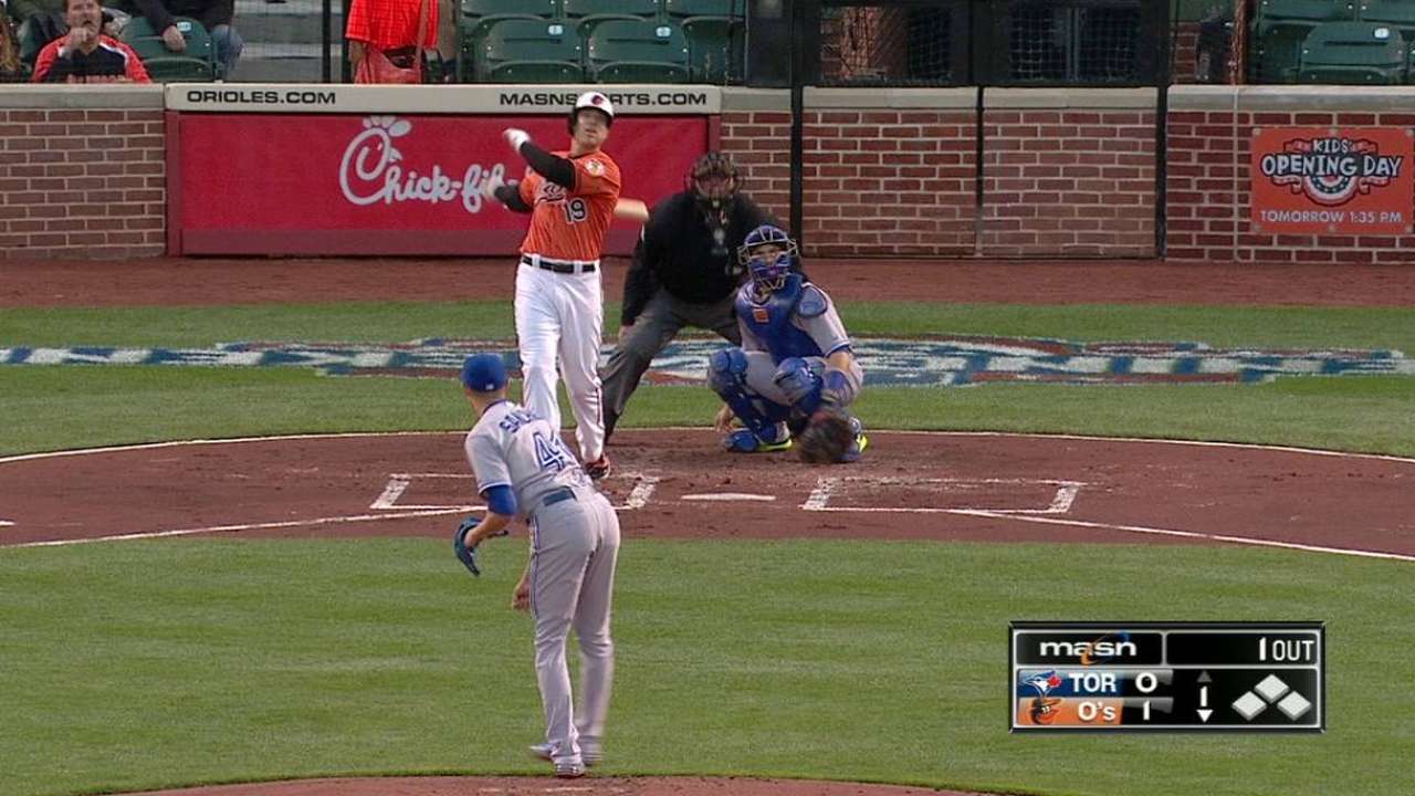 Davis' solo home run