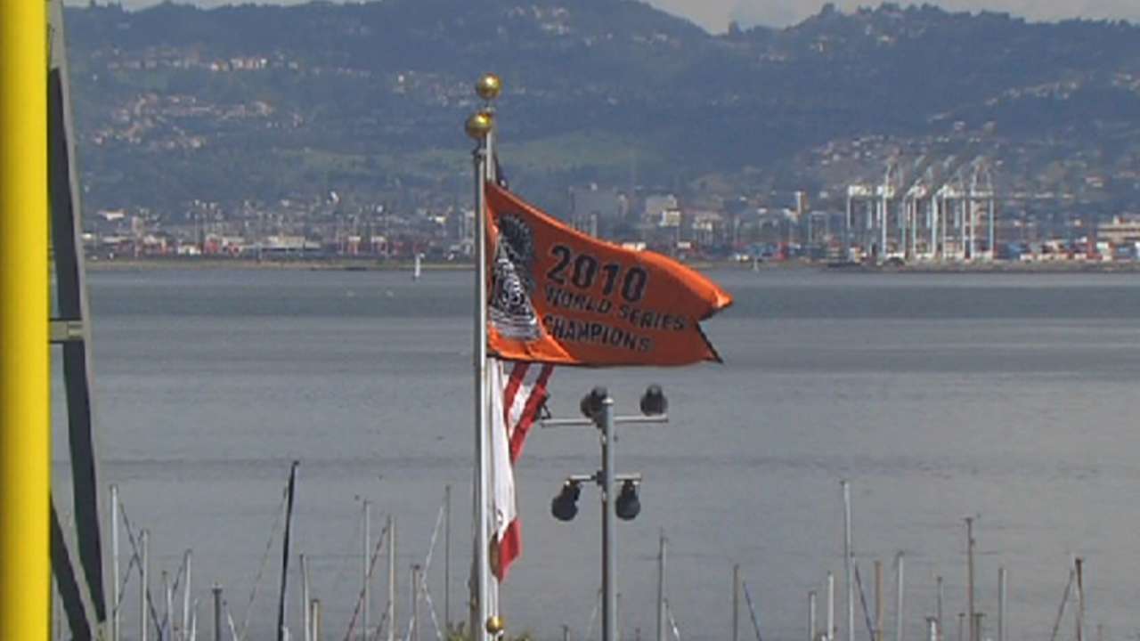 Giants celebrate Series win