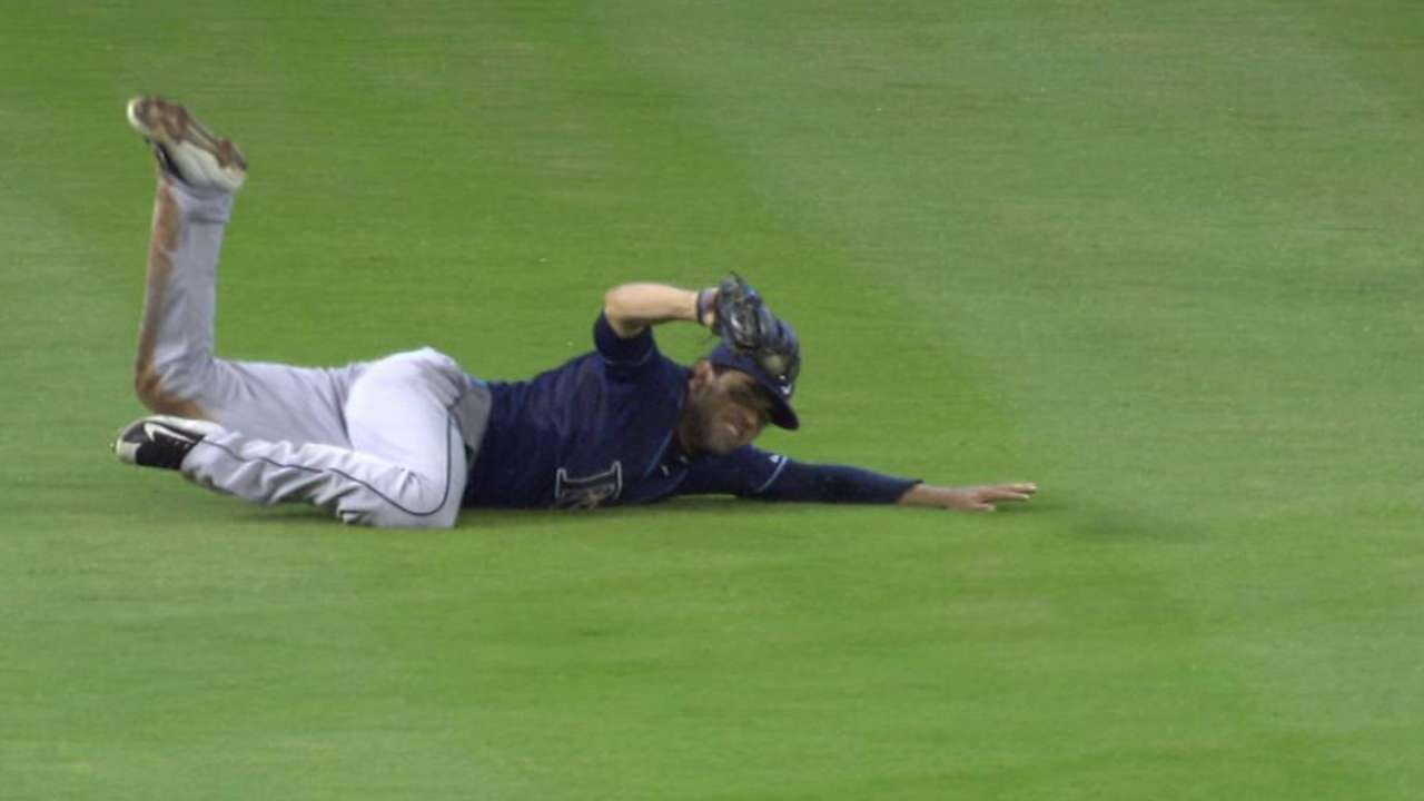 DeJesus' diving catch