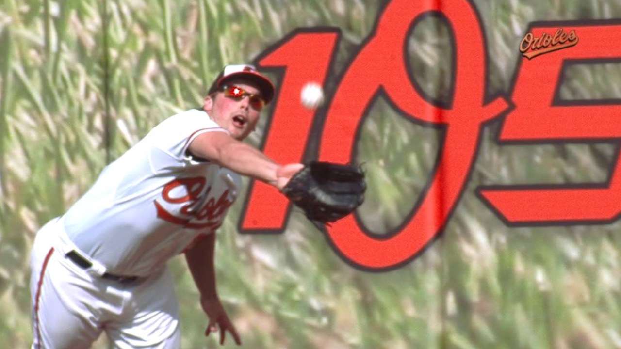 Snider's diving catch