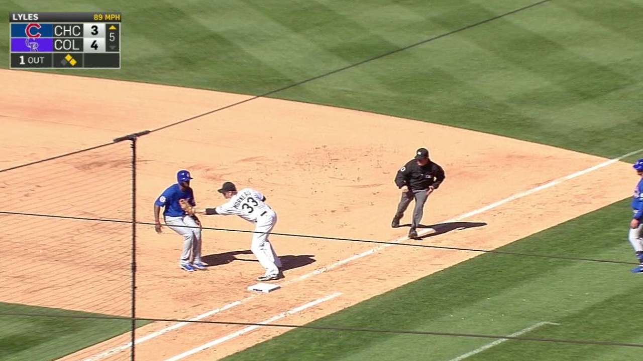 LeMahieu turns double play