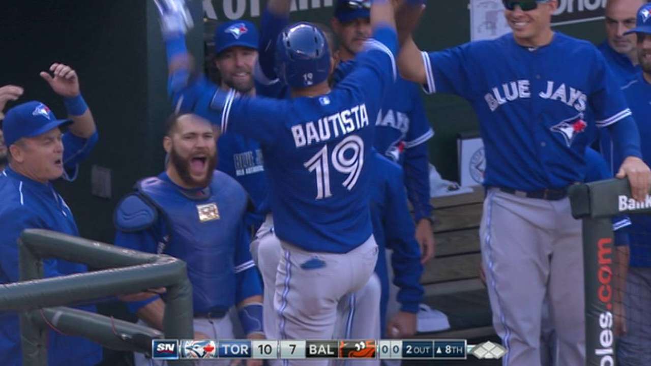 Bautista's two-run shot