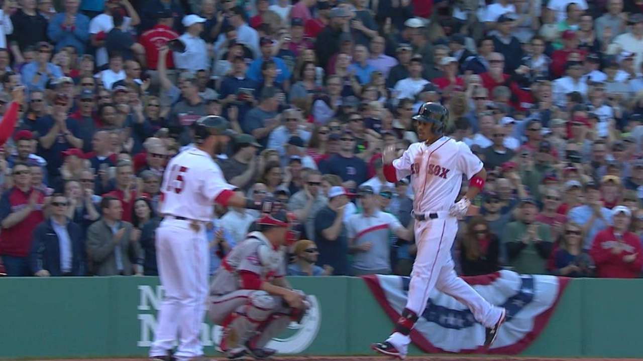 Betts' three-run homer