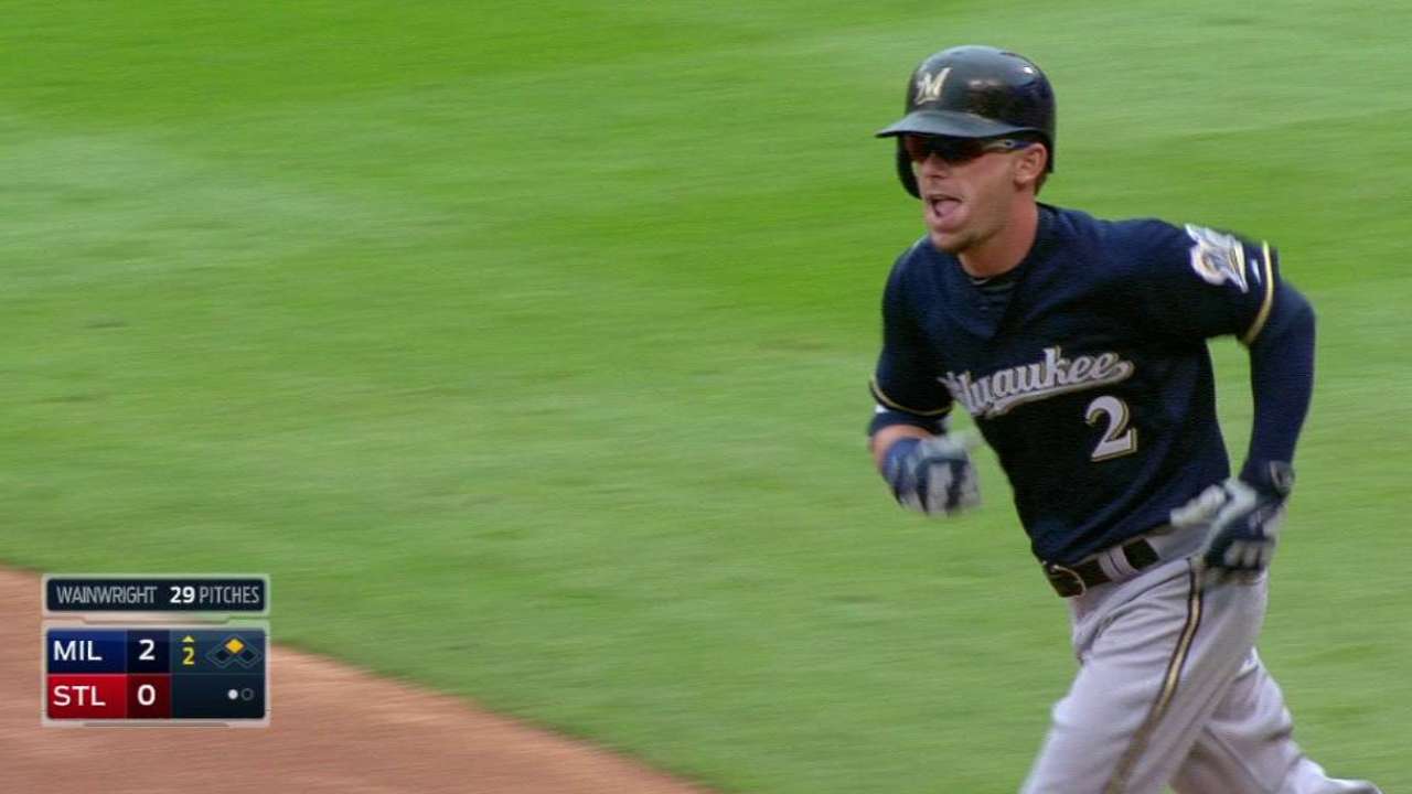 Short-handed Brewers put Gennett on 15-day DL
