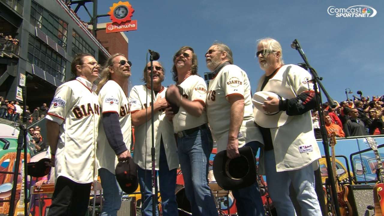 National anthem performed