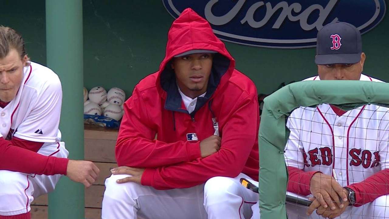 Bogaerts day to day with sore right knee