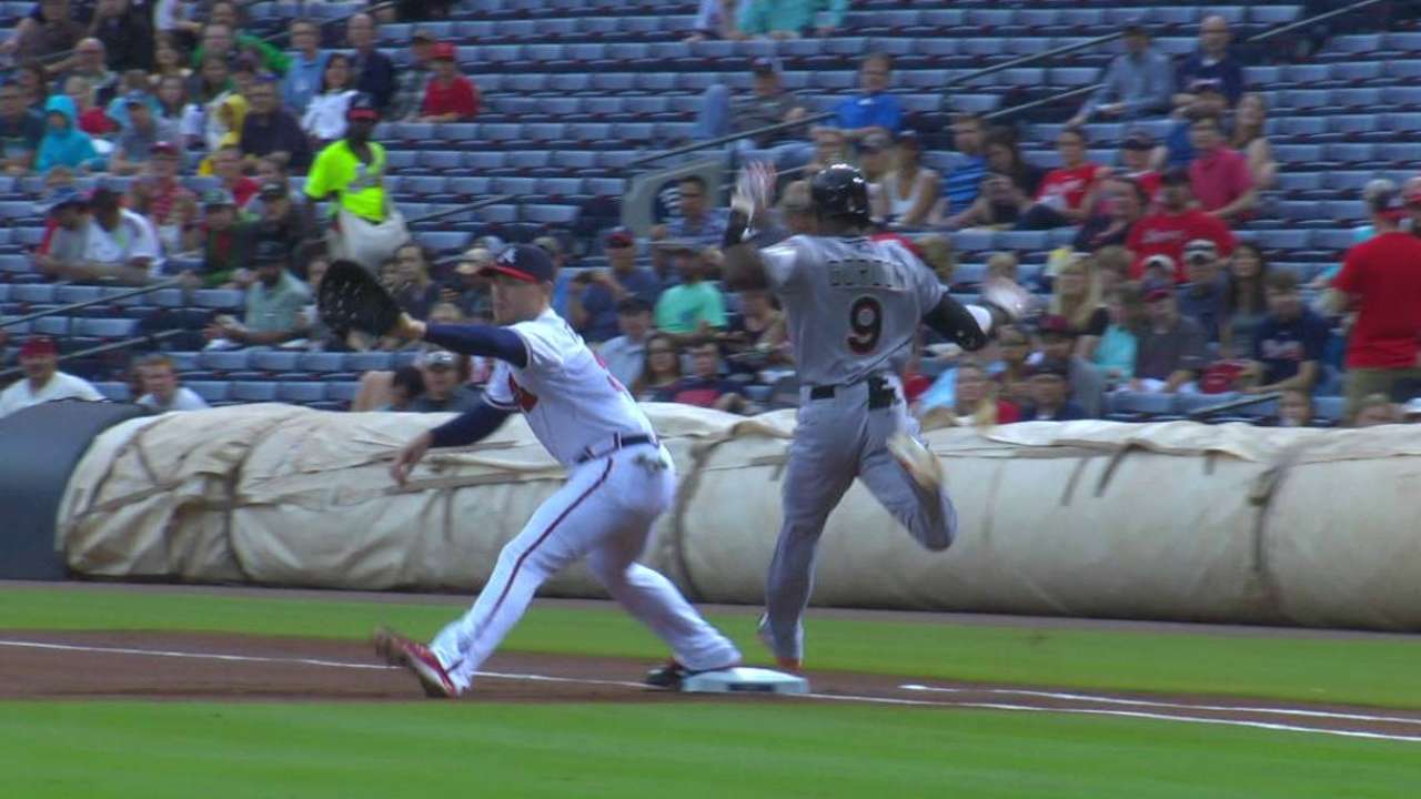 Gordon's infield single