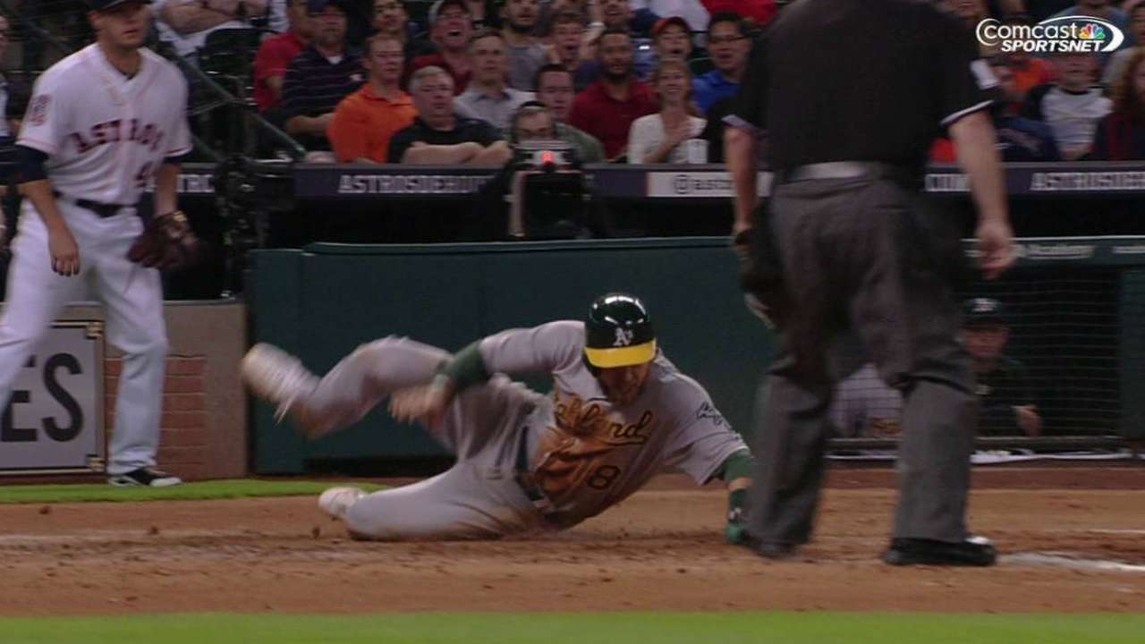 Graveman, Oakland silencian los bates de Houston