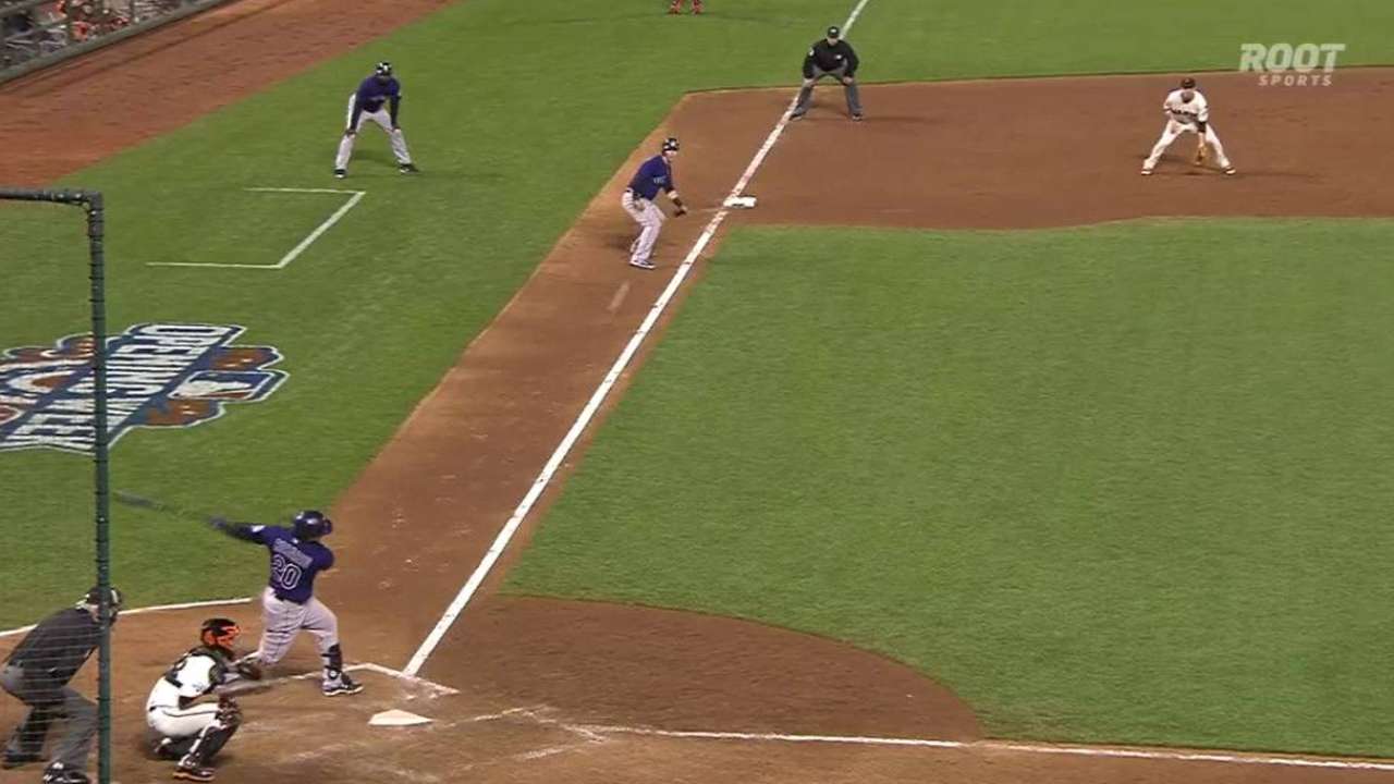 Rosario's RBI groundout
