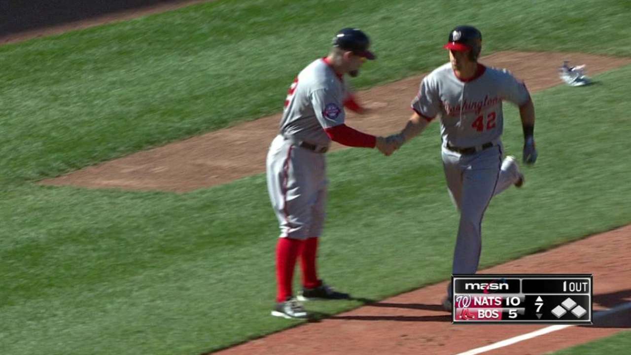 Moore's two-run homer
