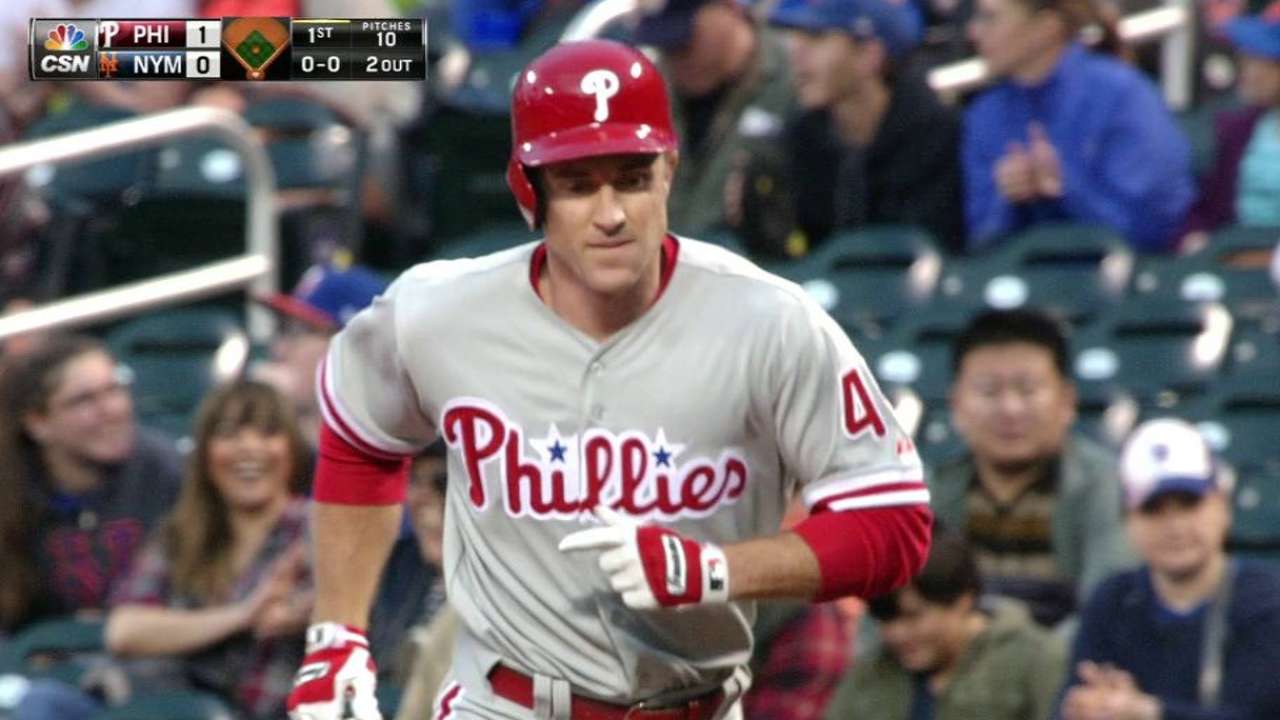 Herrera scores on grounder