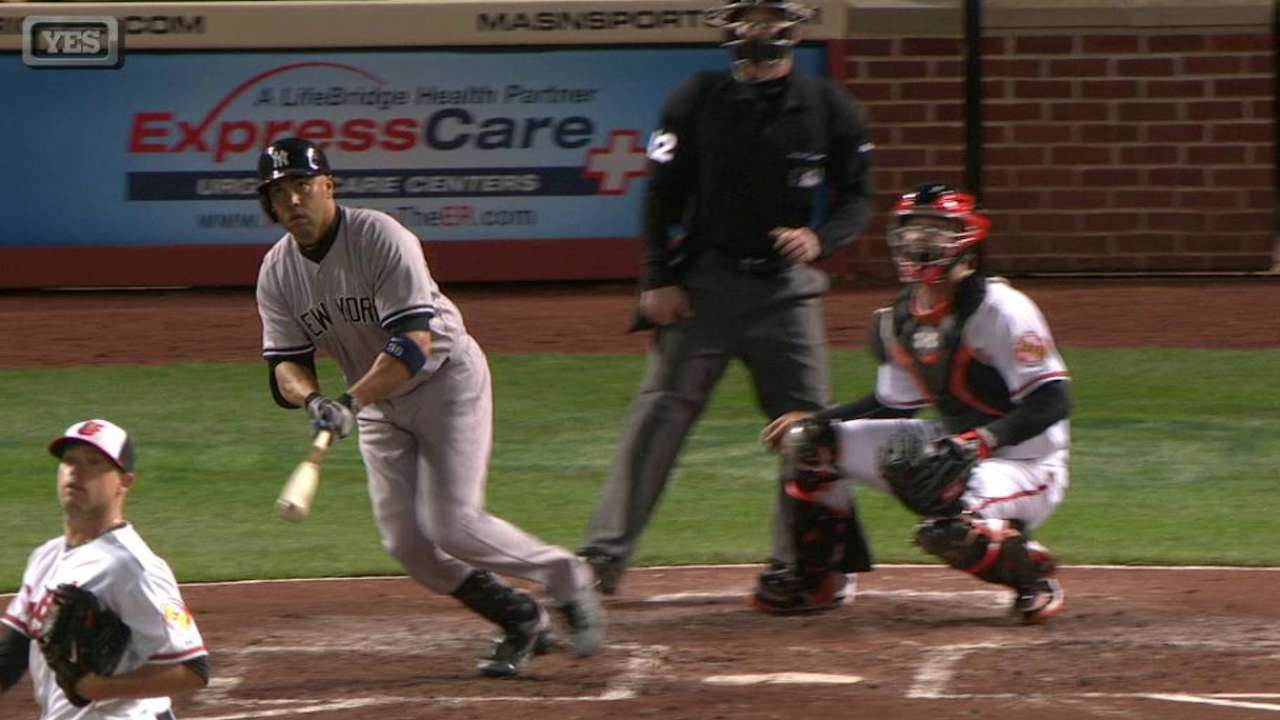 Beltran's two-run double