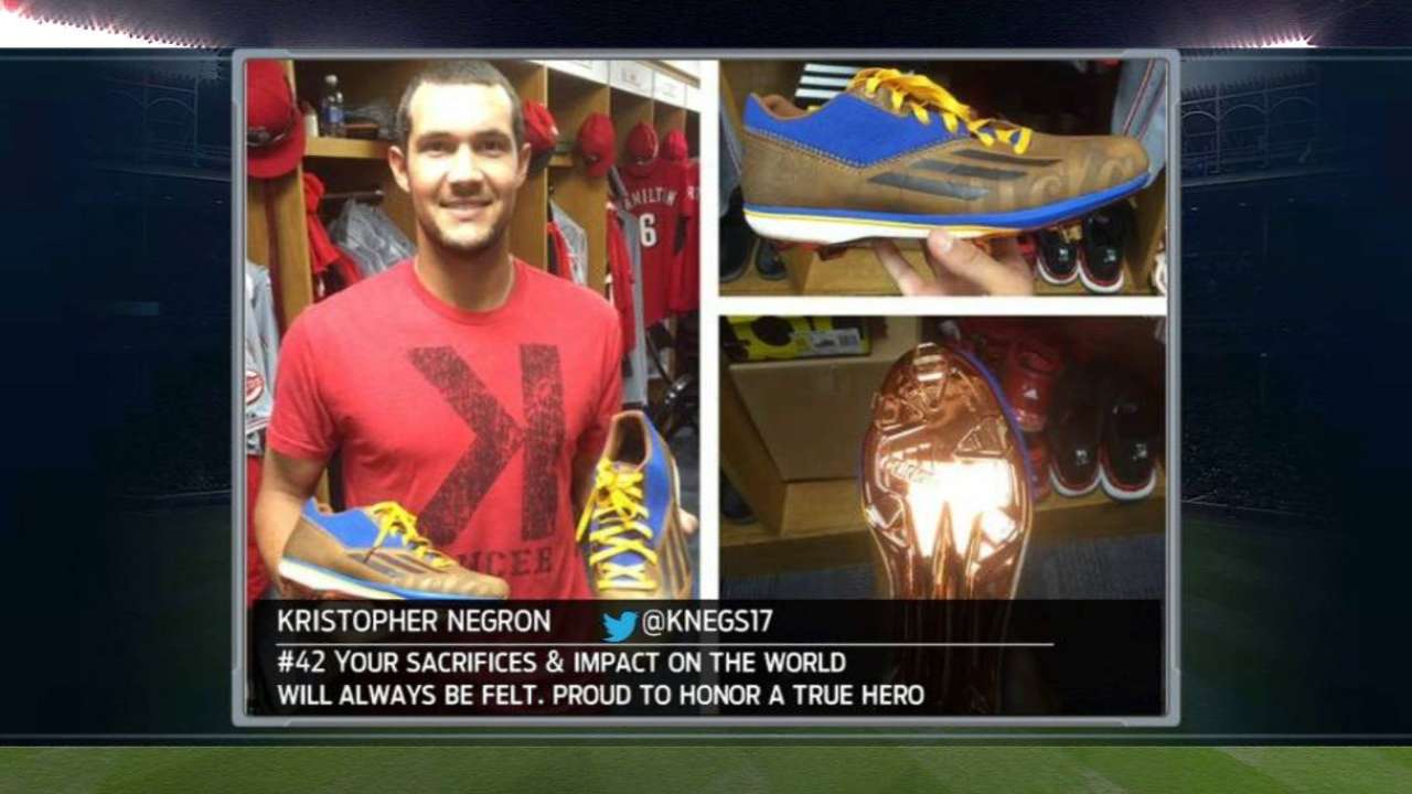 No. 42 jersey tribute began in 2007 with Griffey