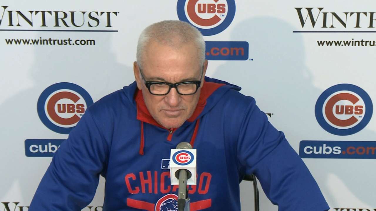 Maddon on Wood's performance