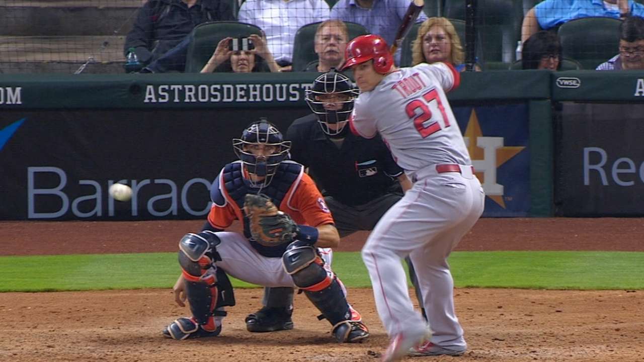 Trout's second homer of the game
