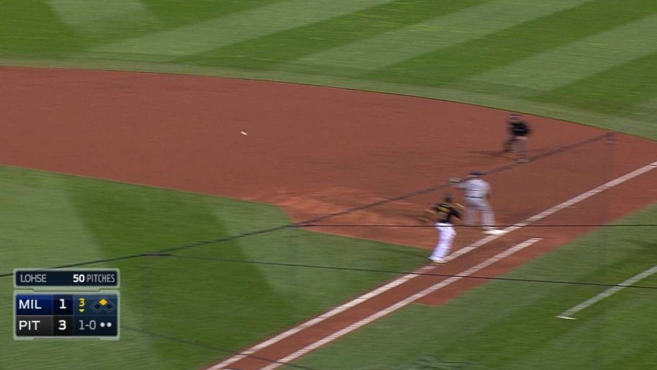 Segura makes the play