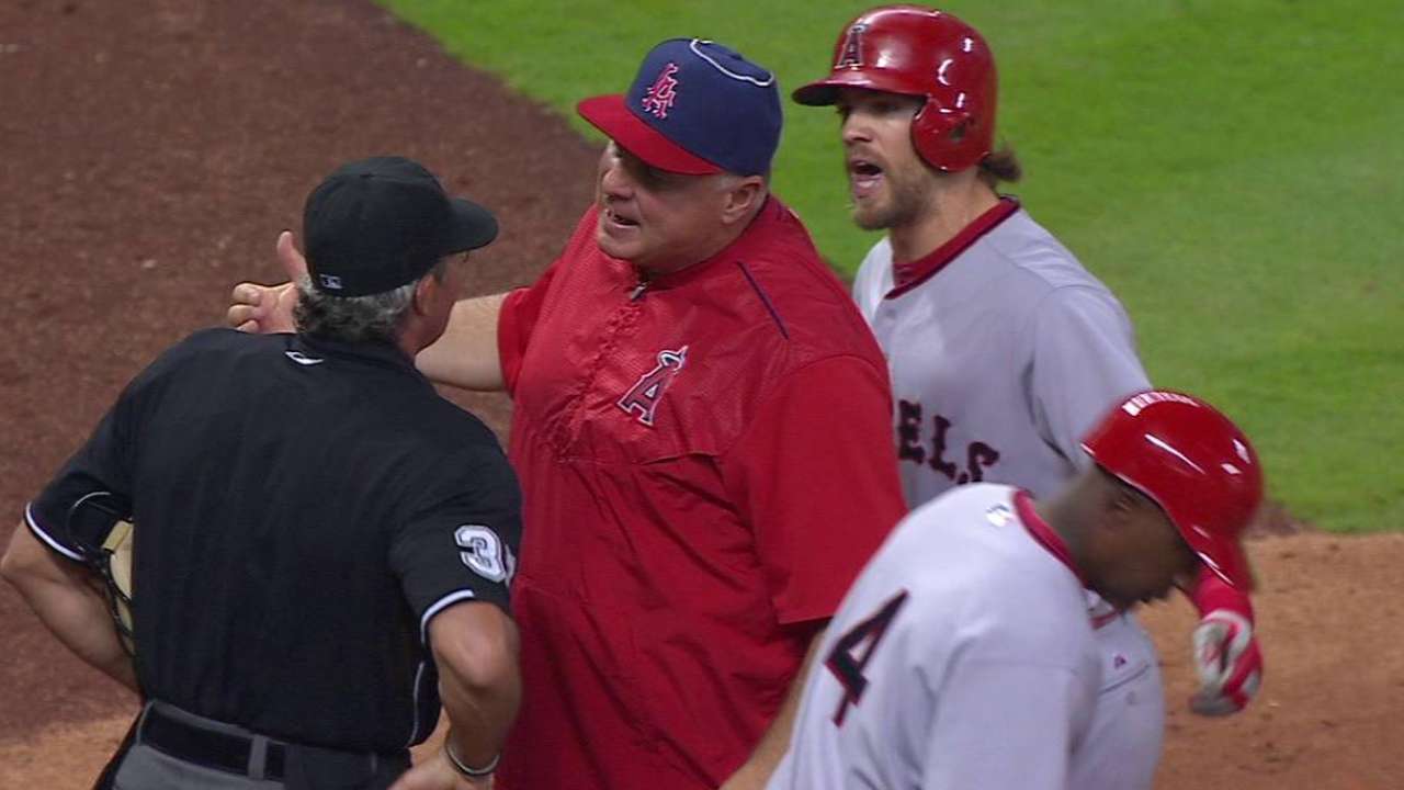 Cowgill ejected in 7th