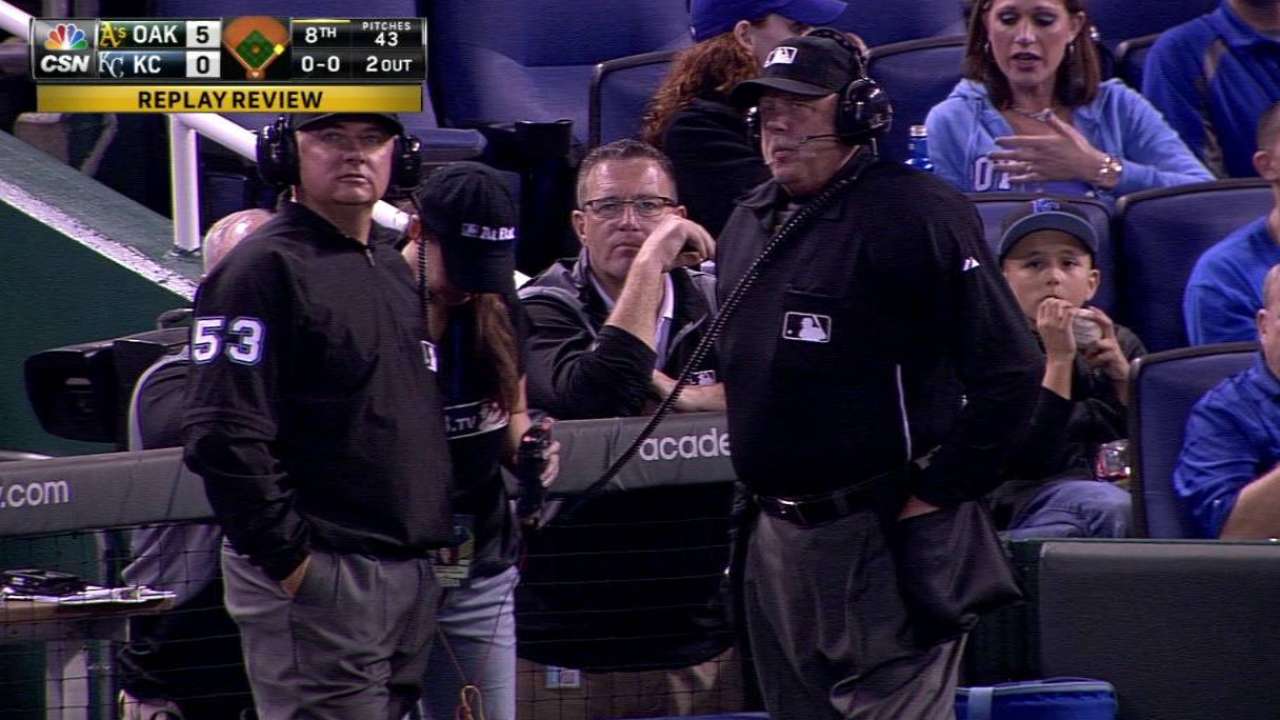 A's challenge out call
