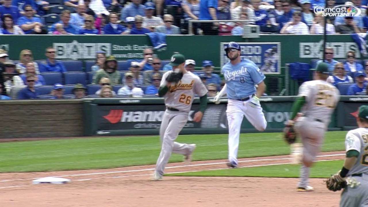 Canha's quick stop leads to out
