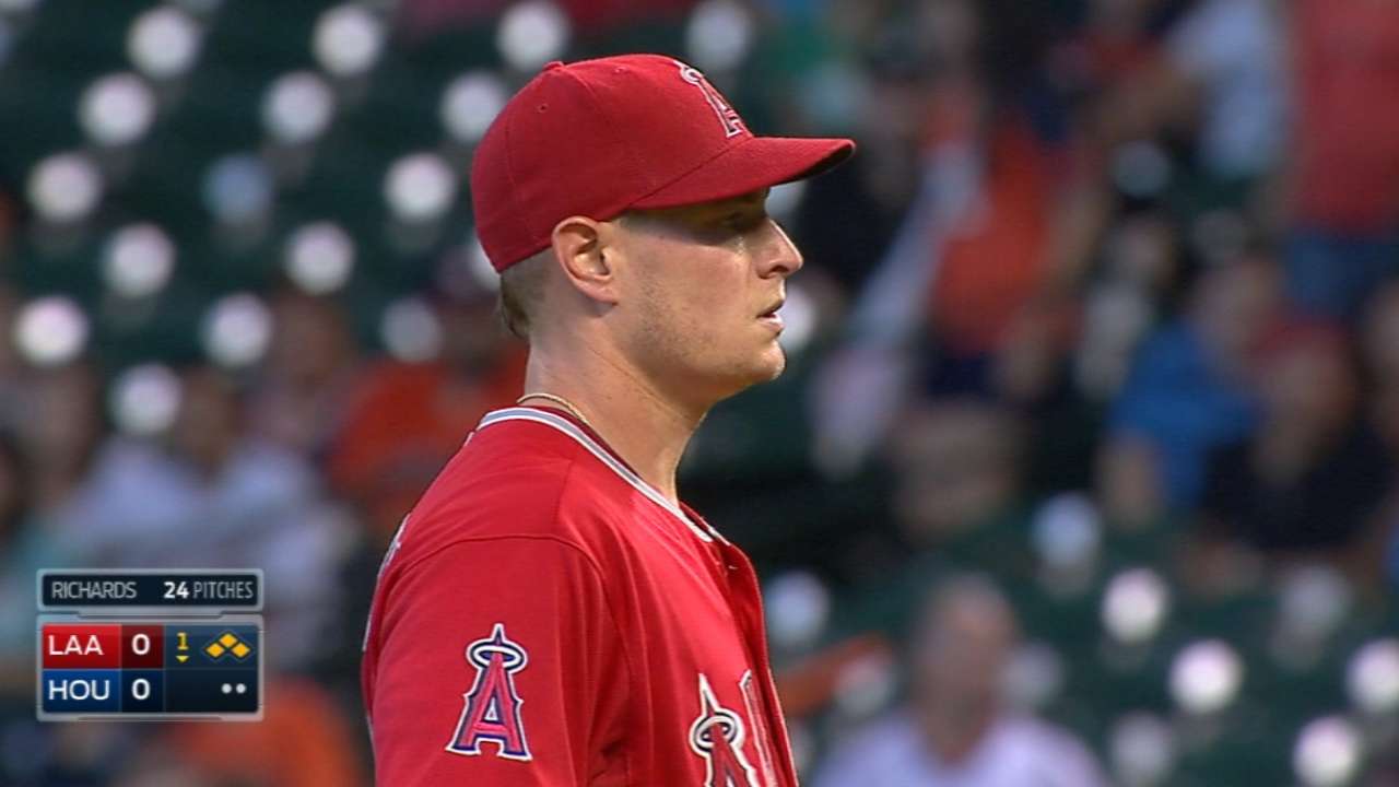 Richards strikes out Lowrie