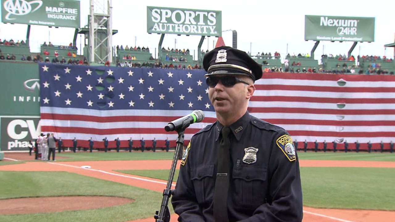 Red Sox mark special Marathon Monday at Fenway