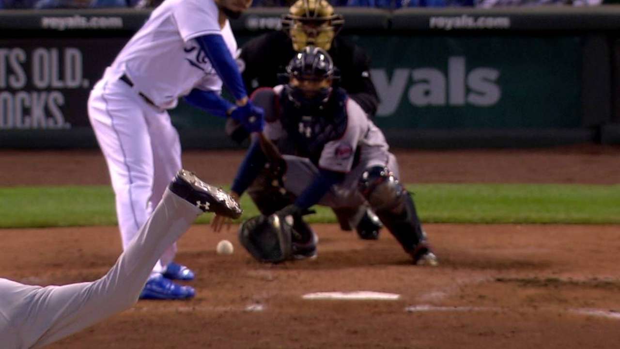 Escobar scores on wild pitch