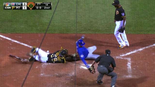 Bryant scores on two-run double