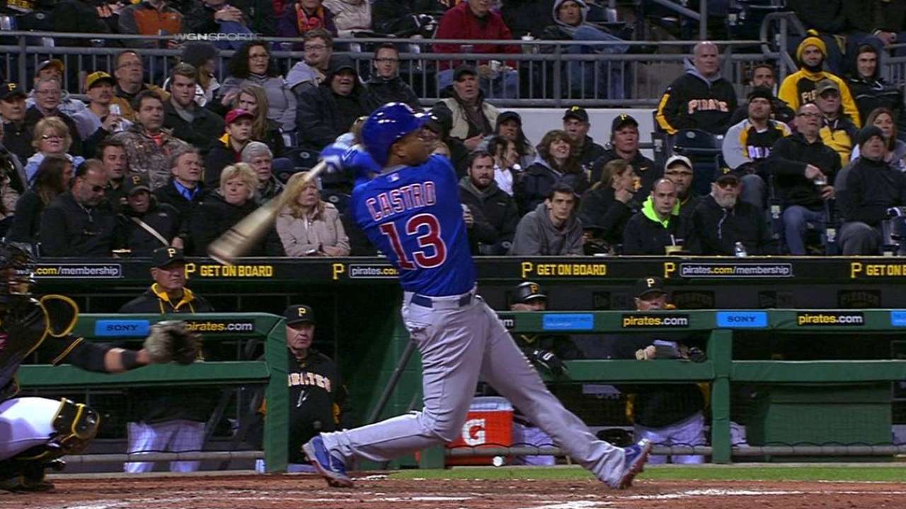 Cubs superaron a Piratas en gran noche de Castro