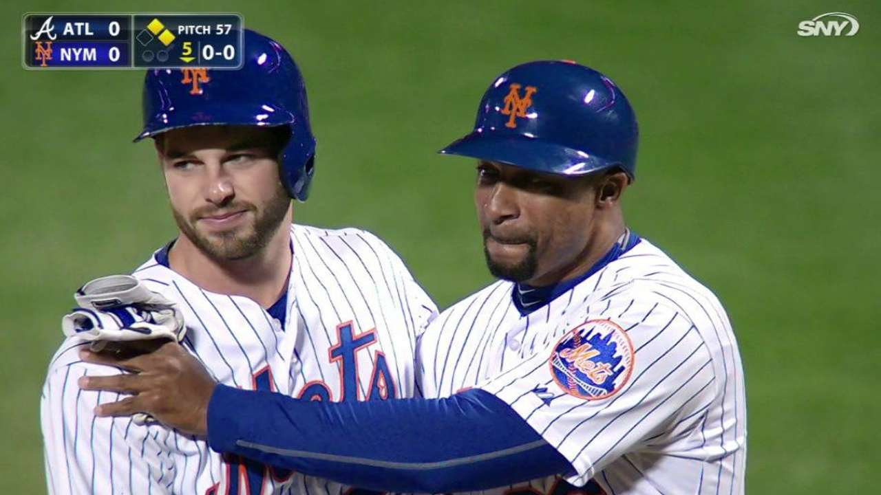 Plawecki's first career hit