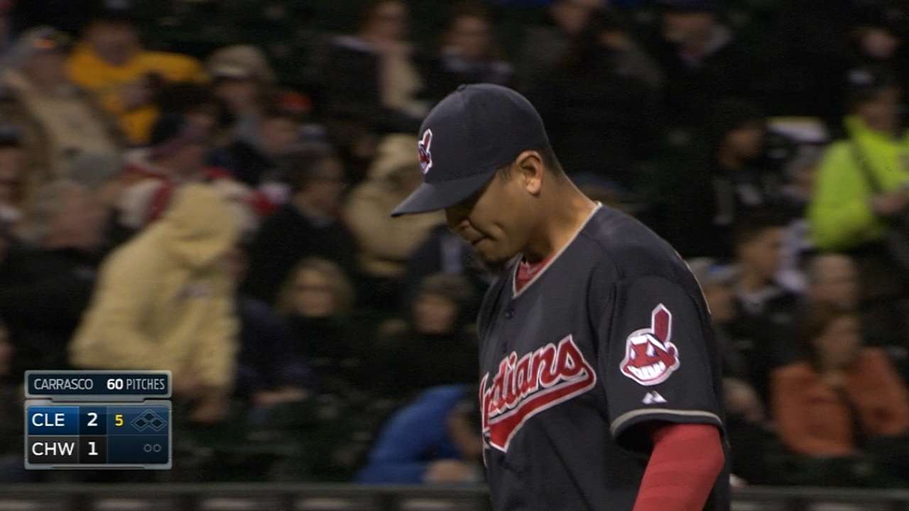 Carrasco fearless in getting back on mound