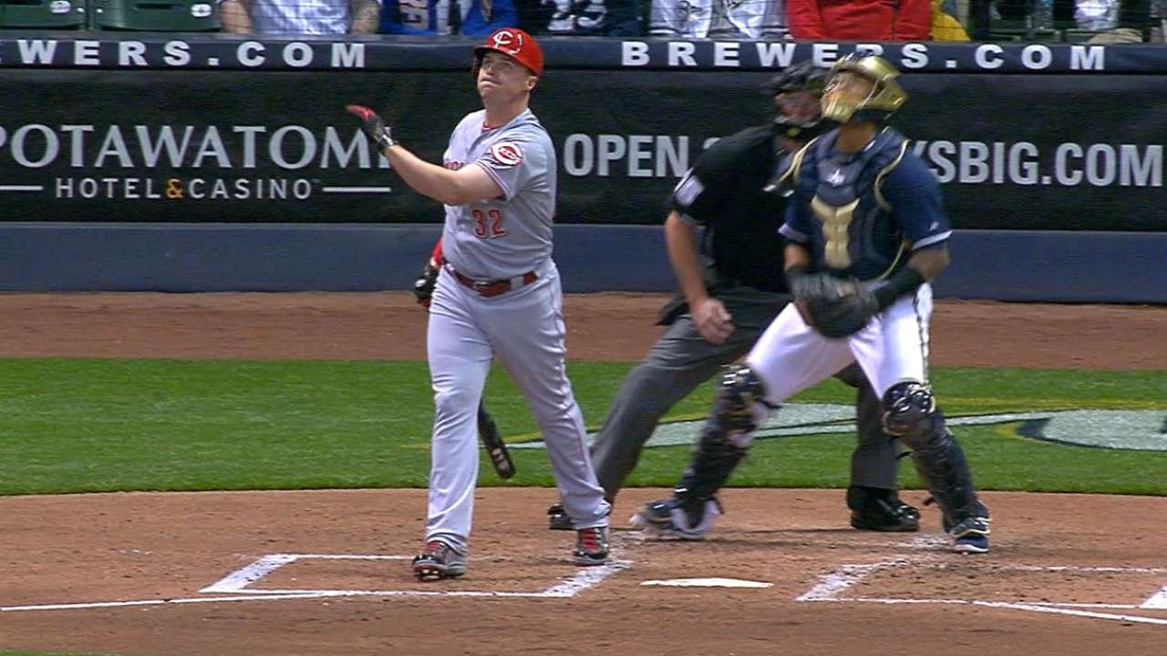 Miller Park a launching pad as Reds outslug Crew