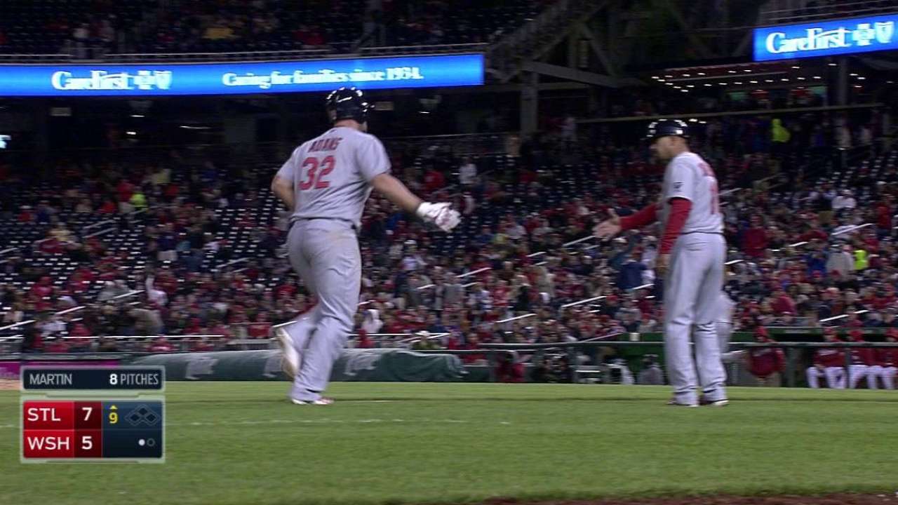 Adams' solo shot