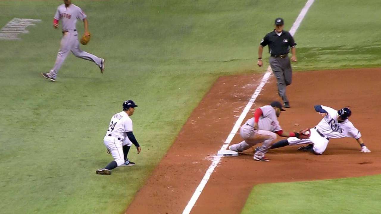 Red Sox's double play confirmed
