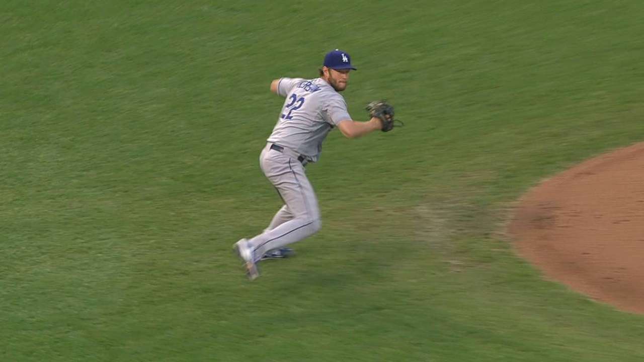 Kershaw's spinning stop